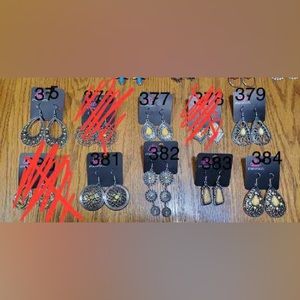 10 Yellow & Orange Earrings